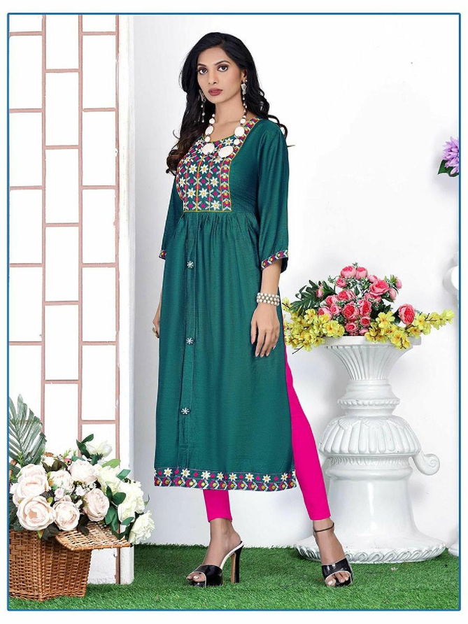 Beauty Queen Blue Bell New Exclusive Wear Designer Fancy Kurti Collection